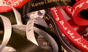 Personalized ribbons & Badge holders